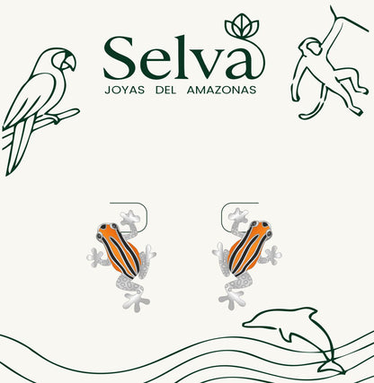 Aretes Rana Venenosa