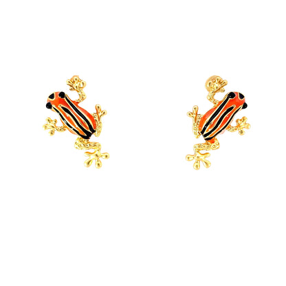 Aretes Rana Venenosa