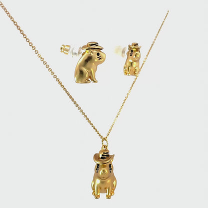 Set Capibara Sombrero Vueltiao